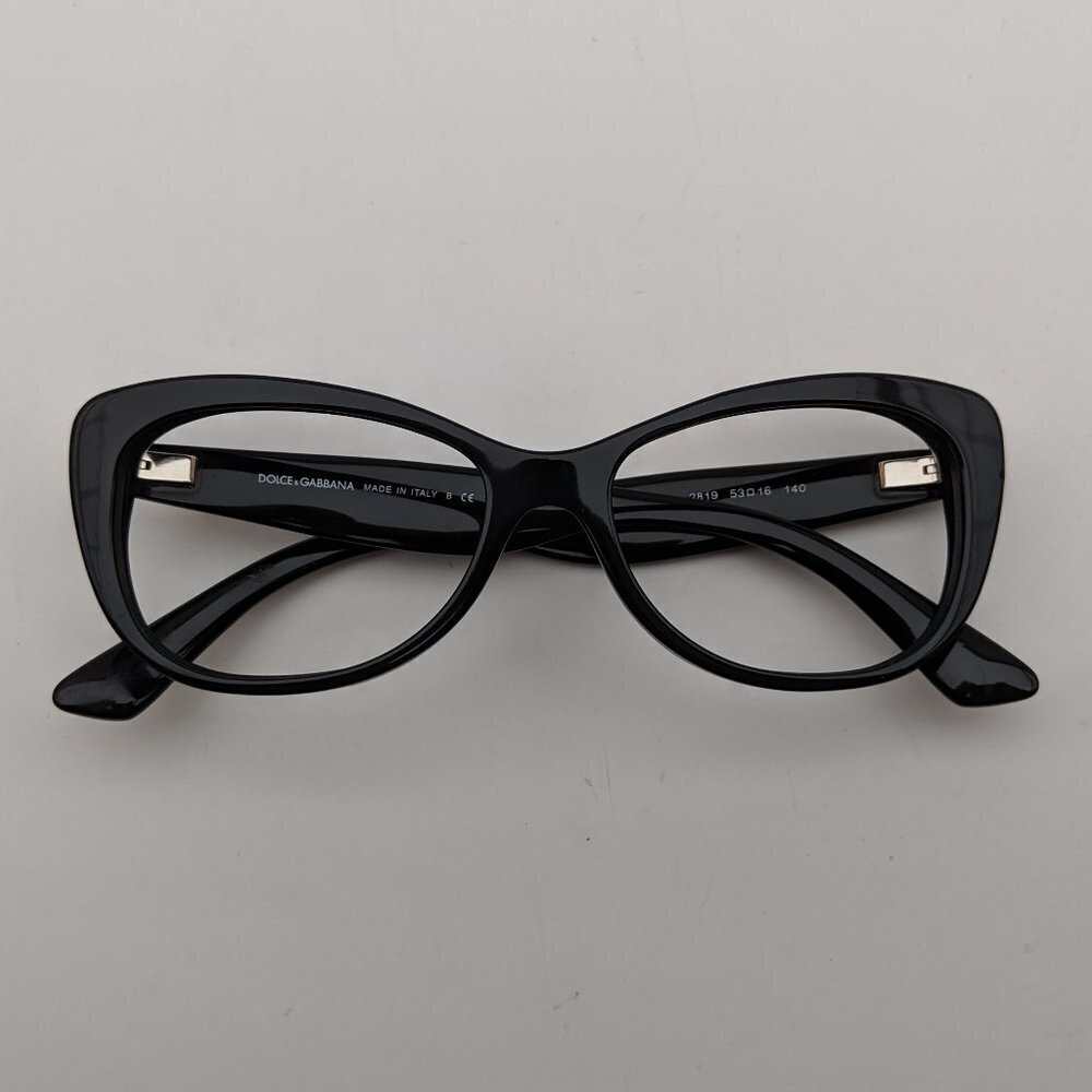 Dolce & Gabbana Black Cat-Eye Glasses